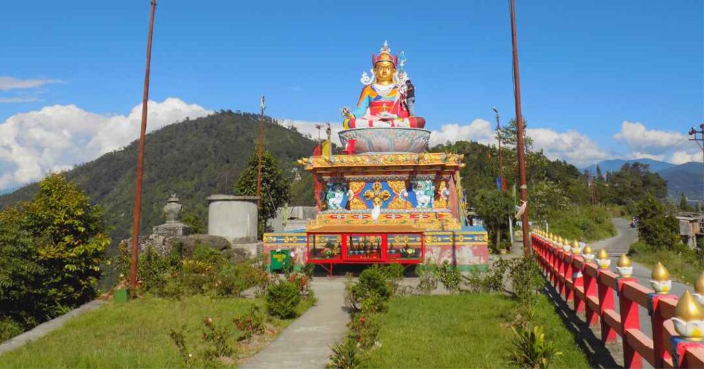 View Of Lord Buddha Statue and Park Kalimpong www.traveltalesclub.com